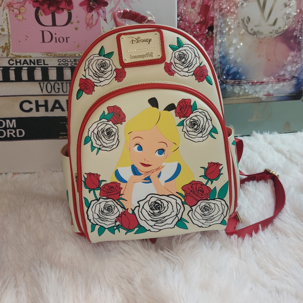 Loungefly Disney Alice in Wonderland Color Changing Roses Mini Backpack